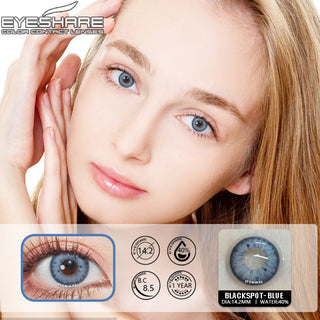 EYESHARE Natural Color Lens Eyes 2pcs Color Contact Lenses For Eye Blue Beauty Contact Lenses Eye Yearly Cosmetic Color Lens Alodia Store