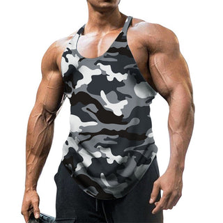 Camouflage Summer Fitness Tank Top Men Bodybuilding New Gyms Clothing Fitness Men Shirt Slim Fit Vests Mesh Singlets Muscle Tops ALODIA STORE