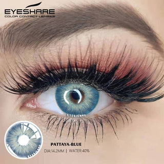 EYESHARE Natural Colored Contacts Lenses For Eyes 2pcs Blue Color Contact Lens For Eyes Yearly Makeup Gray Pupils Contact Lens Alodia Store