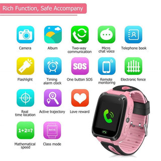 Kids Smart Watch Waterproof Touch Screen Video Camera Sim Card Call Phone S4 Smartwatch with Light GPS Locator For IOS Android Alodia Store
