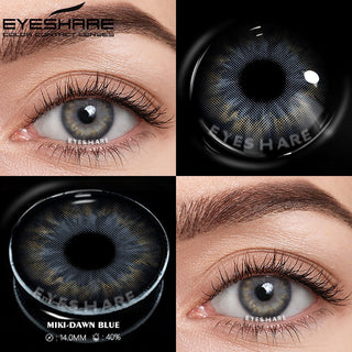 EYESHARE 2pcs Natural Colored Contact Lens for Eyes Fashion Colored Lenses Beautiful Pupil Yearly Makeup Cosmetic Contact Lenses Alodia Store