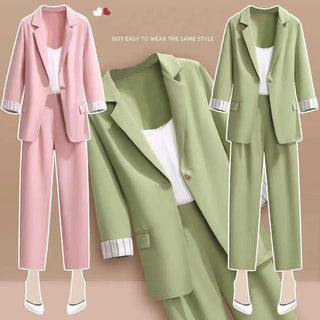 ]acket three piece jacket pants set Alodia Store