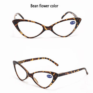 Women Cat Eye Reading Glasses Anti Blue Light Magnifying Computer Glasses Clear Lens Black Leopard Frame Plus Reading Glasses Alodia Store