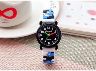 camouflage silicone strap quartz watches children kids students digital cool waterproof clocks Alodia Store