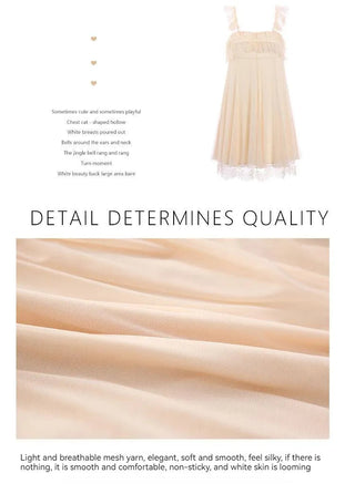 Nightgown Sleepwear Lingerie Dress Spaghetti Strap Alodia Store