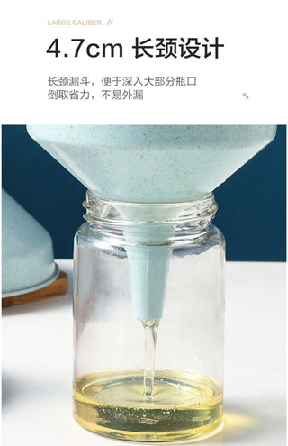 1pc Plastic Funnel Kitchen Oil and Wine Liquid Dispenser Funnel Large Caliber Can Be Hung Funnel Kitchen Tools Funnel Alodia Store
