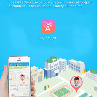 Kids Smart Watch 2023 New SOS Smartwatch For Children Sim Card LBS Location Photo Waterproof Gift For Boys and Girls IOS Android Alodia Store