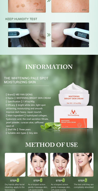 Dark Spot Remover Cream Skin Lightening Cream Dark Skin Care Anti Freckle  Whitening Cream  Anti Aging Face Care Alodia Store
