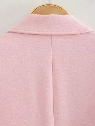 TRAF Green Women's Blazer Tailoring Double Breasted Blazer Alodia Store