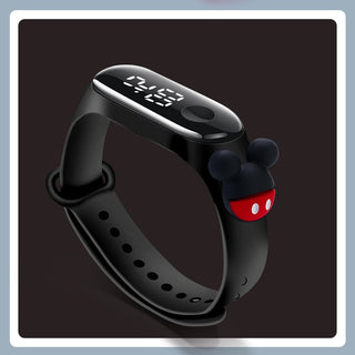 Disney Mickey Mouse Children Watches For Girls Electronic Bracelet Sports LED Spiderman iron Man Doll Kids Watch Waterproof Alodia Store