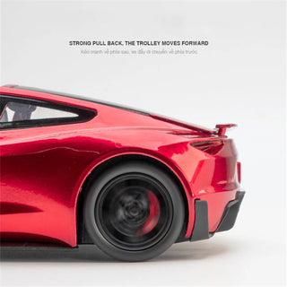 1:24 Tesla Roadster Alloy Sports Car Model Diecasts Metal Toy Vehicles Car Model Simulation Sound and Light Collection Kids Gift Alodia Store