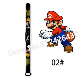 Super Mario Bros children‘s Watch Cartoon  Character Luigi Luminous Bracelet Watch LED Touch Waterproof Sports kids watch gifts Alodia Store