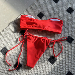 Summer Women Bikinis Strapless Brazilian Thong Biquini Traje Alodia Store
