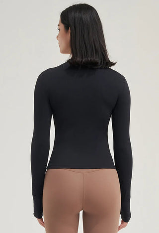 SOISOU Nylon Gym Top Yoga Shirt Fitness Sport Women Clothing Elastic Breathable Pilates Long Sleeve Tops 5 Colors 4 Size Alodia Store