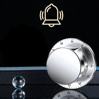 Stainless Steel Kitchen Timer with Magnetic Base Manual Mechanical Cooking Timer Countdown Cooking Tools KitchenTimer Alodia Store