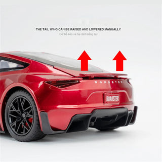 1:24 Tesla Roadster Alloy Sports Car Model Diecasts Metal Toy Vehicles Car Model Simulation Sound and Light Collection Kids Gift Alodia Store