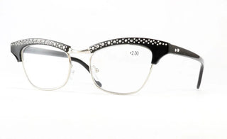 Diamond Ladies Elegant Cat Eye Reading Glasses Resin Lenses Women Crystal Rhinestone Decoration Presbyopic Eyewear for Elder Alodia Store