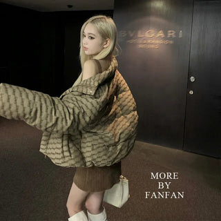 Thick Vintage baggy Down Jacket Alodia Store