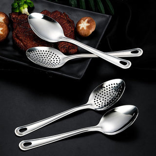 Stainless Steel Strainer Spoon Kitchen Colander Spoon Spoon Filter Strainer Food ScoopPerforated Skimmer Colander M0E8 Alodia Store