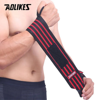 AOLIKES 1PCS Wrist Support Straps Wraps For Weight Lifting Fitness Gym Sport Wristbands Alodia Store