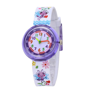 Cartoon bee flower watch children fashion casual unicorn pony kids quartz watches for student boys girls clock girl watch Alodia Store