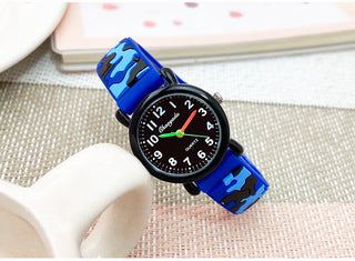 camouflage silicone strap quartz watches children kids students digital cool waterproof clocks Alodia Store
