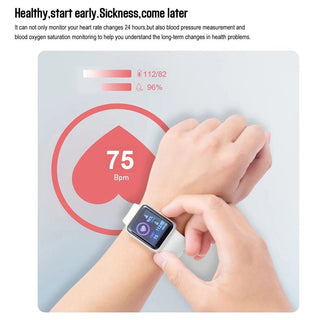 Smart Watch Kids Bluetooth Fitness Tracker Macaron Smartwatch for Men Women Blood Pressure Smart Bracelet for Android IOS Alodia Store