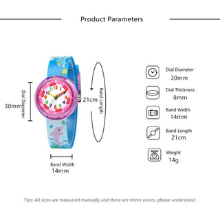 Cartoon bee flower watch children fashion casual unicorn pony kids quartz watches for student boys girls clock girl watch Alodia Store