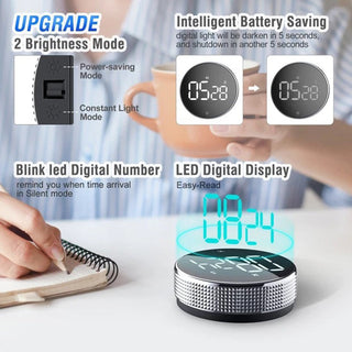 Chronometer Magnetic Kitchen Timer Smart Gadgets Alarm Clock Cooking Timer Digital Timer Countup  Lcd Timer Alarm Reminder Alodia Store