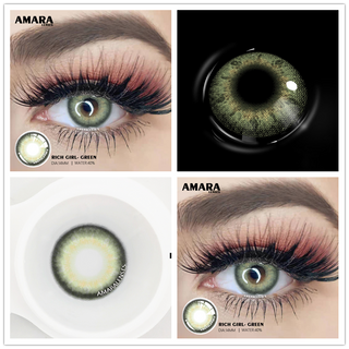 AMARA 1 Pair Color Contact Lenses for Eyes Natural Brown Lenses Beauty Fashion Monet lense Blue Lenses Green Eye Contact Alodia Store
