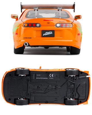 Fast and Furious Brian’s 1995 Toyota Supra High Simulation Diecast Metal Alloy Model Car kids Toy Gift Collection J187 Alodia Store