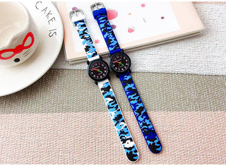 camouflage silicone strap quartz watches children kids students digital cool waterproof clocks Alodia Store