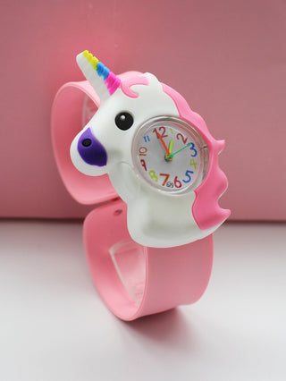 Cute Kids Watch Girl Pink Silicone Kawaii Cartoon Unicorn Dinosaur Tiger Arabic Digital Boy Quartz Wrist Watches Children Reloj Alodia Store