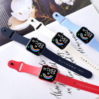 Child Watch Ultra Light LED Digital Watch for Kids Boy Girl Sports Military Silicone Wristband Electronic Clock relogio infantil Alodia Store