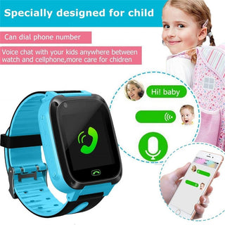 Kids Smart Watch Waterproof Touch Screen Video Camera Sim Card Call Phone S4 Smartwatch with Light GPS Locator For IOS Android Alodia Store