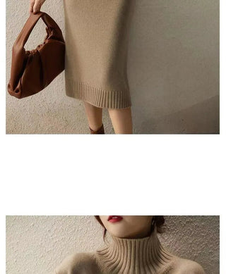 Autumn Knitted suit Korean with skirt two piece skirt set winter2 piece outfit Sweater 2023 Alodia Store
