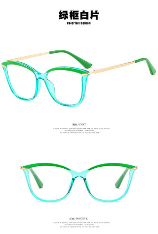 Anti Blue Light Blocking Cat Eye Oculos Mujer Glass Women Fashion Luxury Designer Optical TR90 Eyeglasses Frame Classic Eyewear Alodia Store