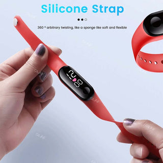 M3 Kids Digital Watches Adjustable Silicone Strap Waterproof Children's Watch Boys Sports Wrist Electronic Smart Watch For Kids Alodia Store