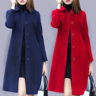 S-4XL Autumn Women Coat Mid-Length Alodia Store