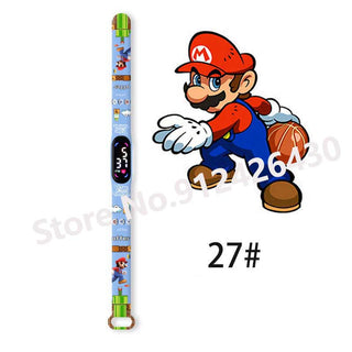 Super Mario Bros children‘s Watch Cartoon  Character Luigi Luminous Bracelet Watch LED Touch Waterproof Sports kids watch gifts Alodia Store