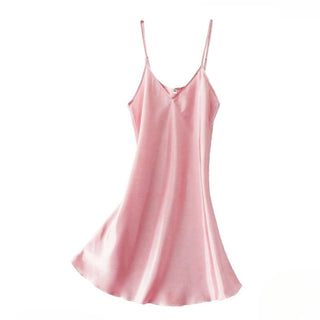 Dress Silk Satin Home Service Summer Nighty Alodia Store