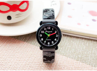 camouflage silicone strap quartz watches children kids students digital cool waterproof clocks Alodia Store