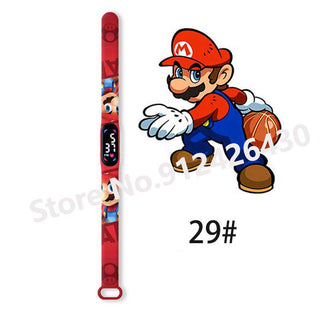 Super Mario Bros children‘s Watch Cartoon  Character Luigi Luminous Bracelet Watch LED Touch Waterproof Sports kids watch gifts Alodia Store