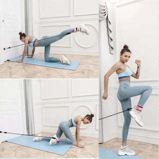 Gym Ankle Straps Double D-Ring Adjustable Neoprene Padded Cuffs Ankle Weight Leg Training Brace Support Sport Safety Abductors Alodia Store
