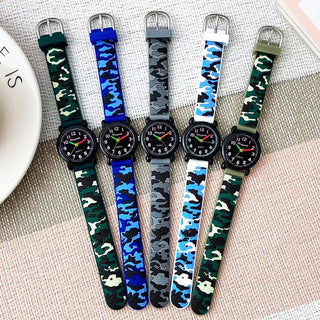 camouflage silicone strap quartz watches children kids students digital cool waterproof clocks Alodia Store
