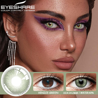 EYESHARE Color Contact Lenses for Eyes 2pcs Natural Brown Contact Lenses Gray Blue Lenses Yearly Beautiful Pupil Contact Lenses Alodia Store