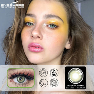 EYESHARE Eye Contacts 1pair YUCCA Series Gray Color Lenses Colored Contact Lens Beauty Eyes Cosmetic Eyecontact Contactlen Alodia Store