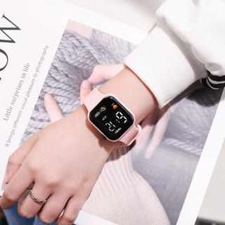 Digital Smart sport watch Women watches digital led electronic wristwatch fitness wristwatch Men kids hours hodinky Alodia Store