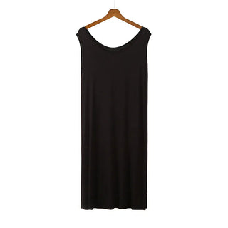 3XL-6XL  Modal Bamboo Fiber Thin Nightdress 2023 Sleeveless Nightgown Alodia Store