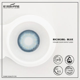 EYESHARE Color Contact Lenses for Eyes 2pcs Natural Brown Contact Lenses Gray Blue Lenses Yearly Beautiful Pupil Contact Lenses Alodia Store